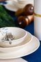 Hermia Lavanta Juego de Cena de Porcelana de 18 Piezas en Blanco, Azul y Verde